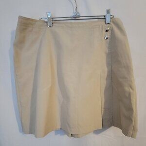 Women's IZOD X-tra Dry Skort Tan Golf Skirt 12